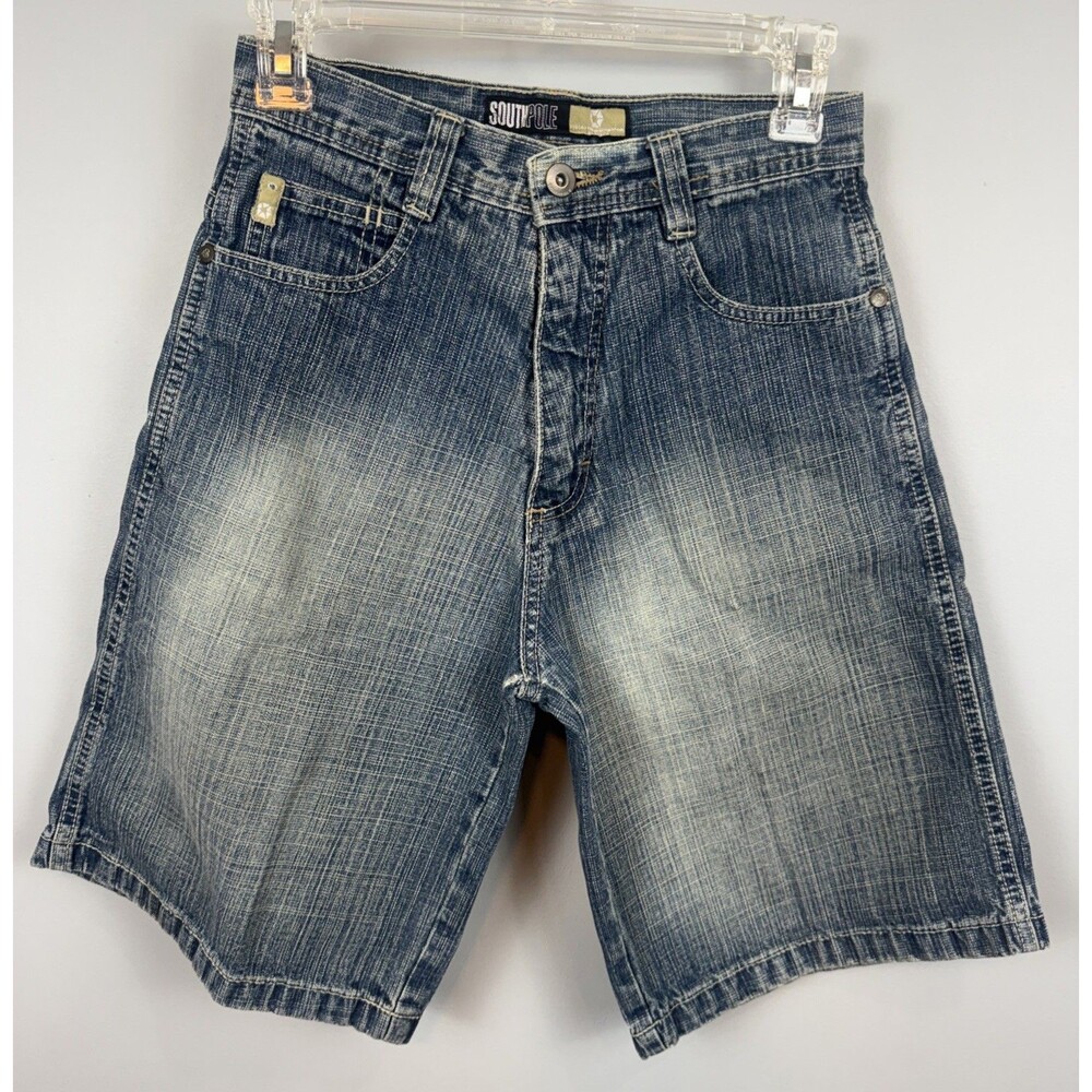 Y2K Southpole Boy Denim Shorts Size 12 (24x9.5)